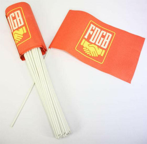 50 Stück Original Papierfähnchen - FDGB