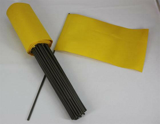 50 Stück Original Papierfähnchen - Gelb