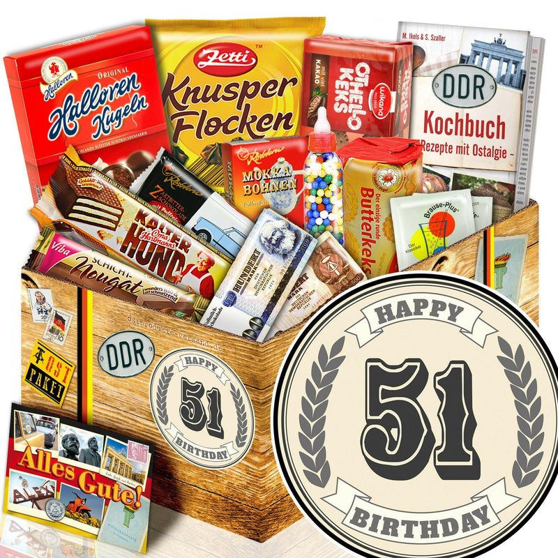 51 Zahl - Süßigkeiten Set DDR L - Ossiladen I Ostprodukte Versand