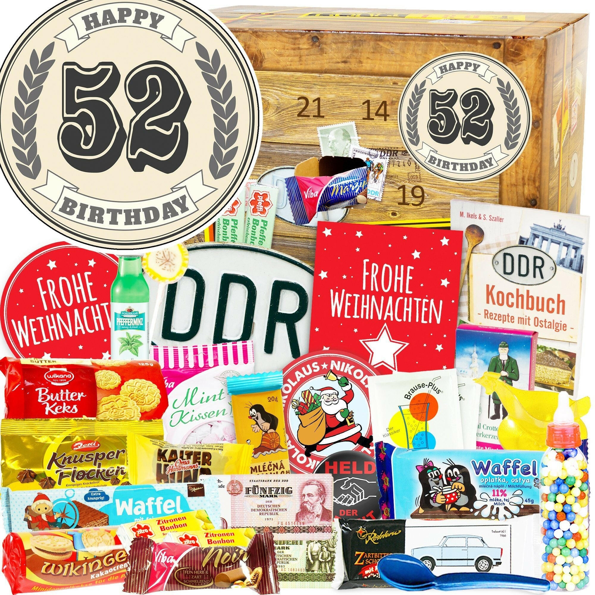 52 Zahl - DDR Adventskalender - Ossiladen I Ostprodukte Versand