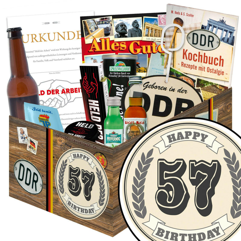 57 Zahl - Geschenkset Ostpaket "Männer Box" - Ossiladen I Ostprodukte Versand
