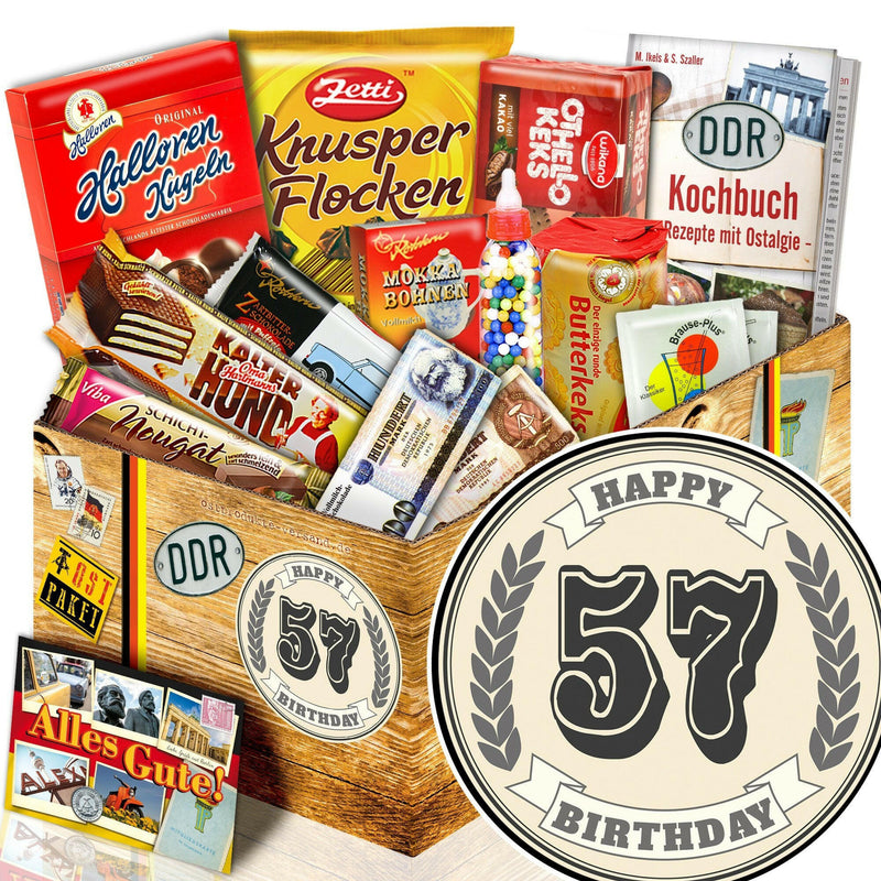57 Zahl - Süßigkeiten Set DDR L - Ossiladen I Ostprodukte Versand
