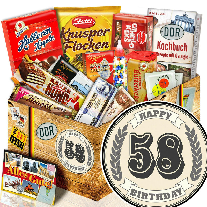 58 Zahl - Süßigkeiten Set DDR L - Ossiladen I Ostprodukte Versand