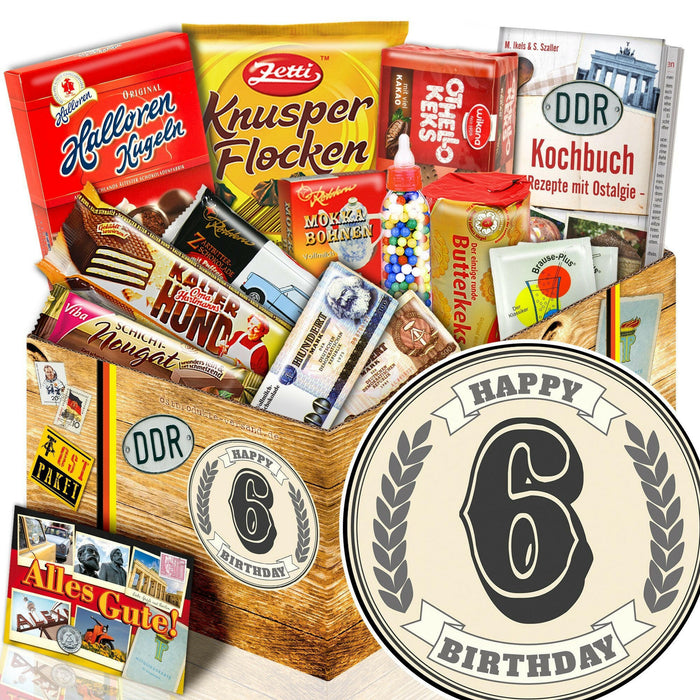 6 Zahl - Süßigkeiten Set DDR L - Ossiladen I Ostprodukte Versand