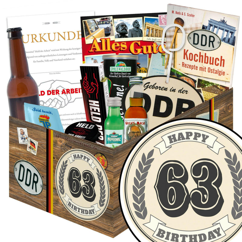 63 Zahl - Geschenkset Ostpaket "Männer Box" - Ossiladen I Ostprodukte Versand