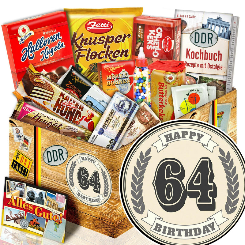64 Zahl - Süßigkeiten Set DDR L - Ossiladen I Ostprodukte Versand