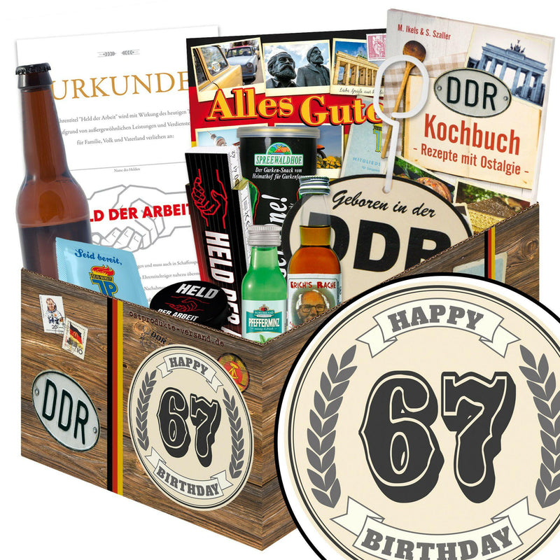 67 Zahl - Geschenkset Ostpaket "Männer Box" - Ossiladen I Ostprodukte Versand