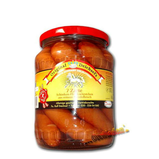 7 zarte Schinken-Pferdewürstchen (Deichsels)