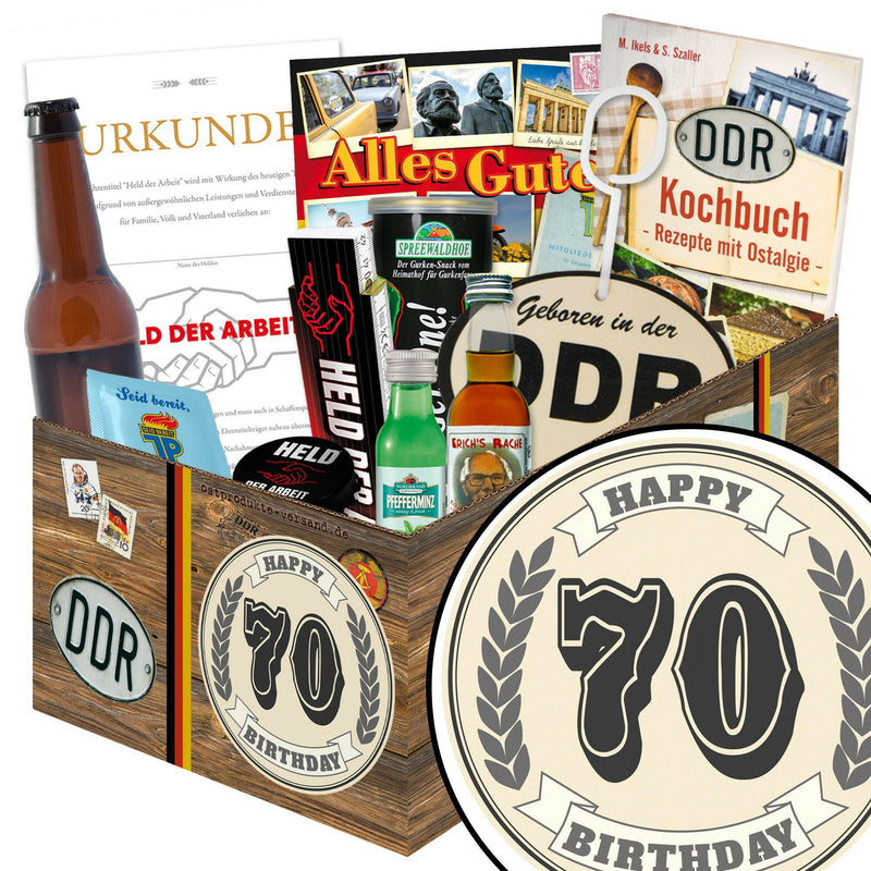 70 Zahl - Geschenkset Ostpaket "Männer Box" - Ossiladen I Ostprodukte Versand