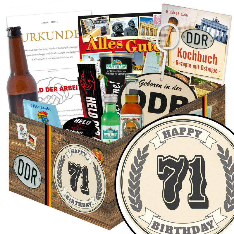71 Zahl - Geschenkset Ostpaket "Männer Box" - Ossiladen I Ostprodukte Versand