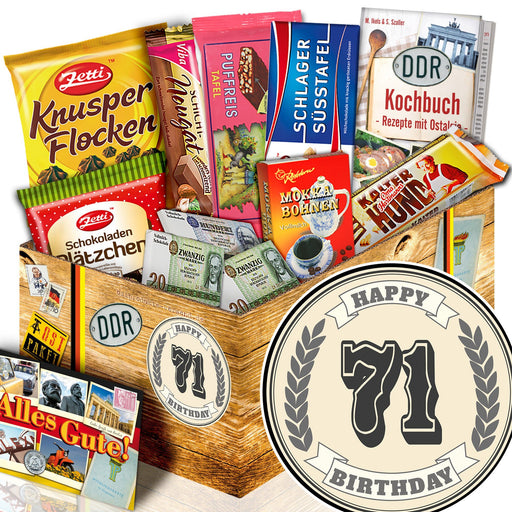 71 Zahl - Geschenkset Ostpaket "Schokoladenbox M" - Ossiladen I Ostprodukte Versand