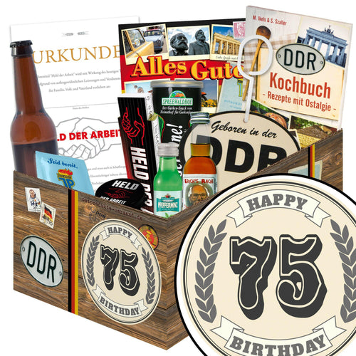 75 Zahl - Geschenkset Ostpaket "Männer Box" - Ossiladen I Ostprodukte Versand