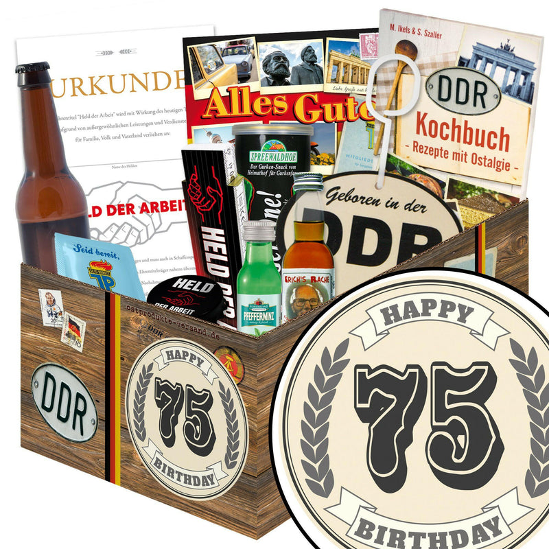 75 Zahl - Geschenkset Ostpaket "Männer Box" - Ossiladen I Ostprodukte Versand
