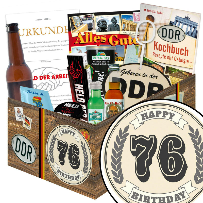 76 Zahl - Geschenkset Ostpaket "Männer Box" - Ossiladen I Ostprodukte Versand