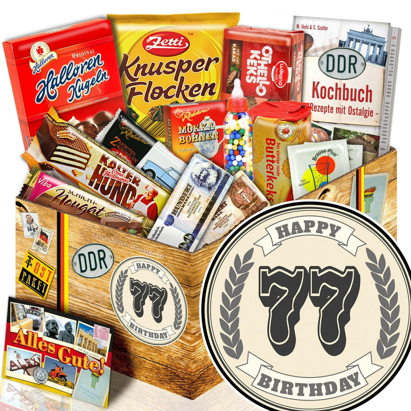 77 Zahl - Süßigkeiten Set DDR L - Ossiladen I Ostprodukte Versand