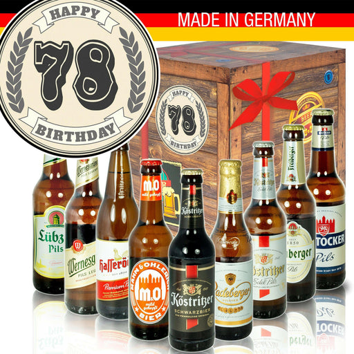 78 Zahl - Geschenkbox "Ostbiere" 9er Set - Ossiladen I Ostprodukte Versand