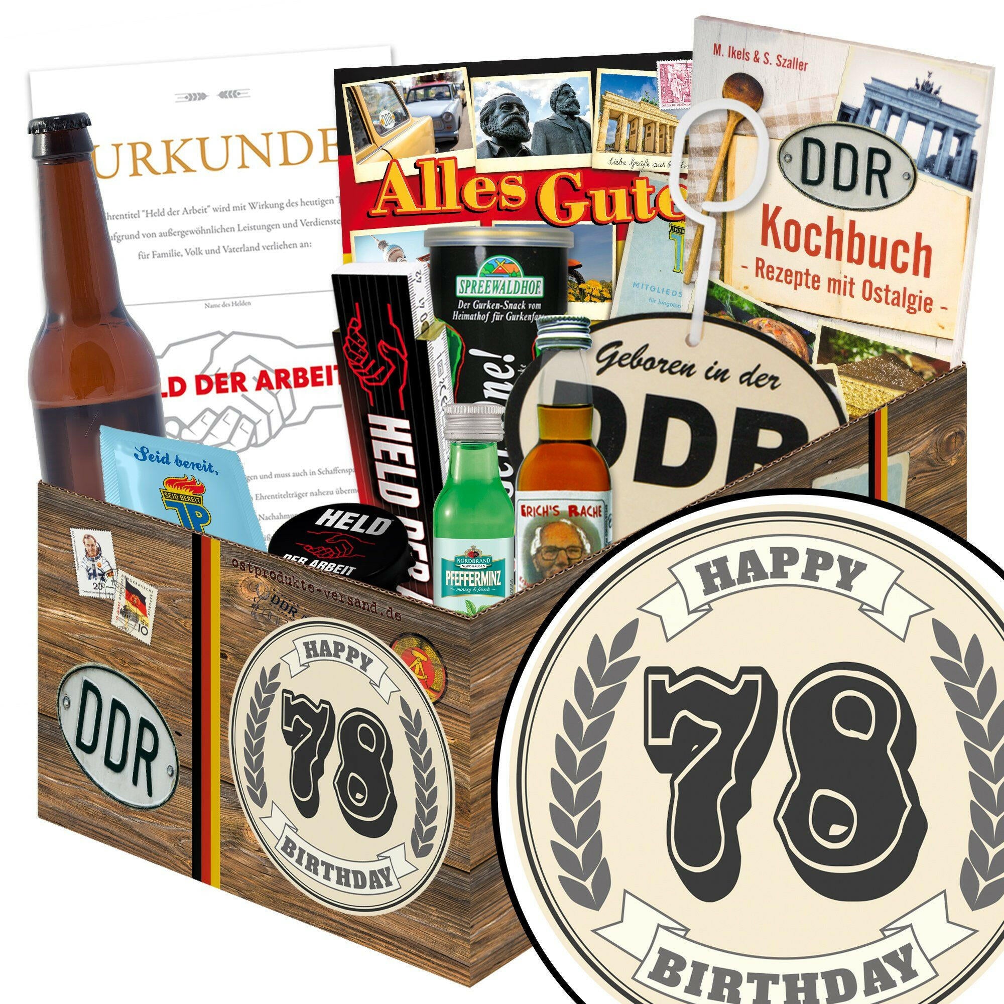 78 Zahl - Geschenkset Ostpaket "Männer Box" - Ossiladen I Ostprodukte Versand