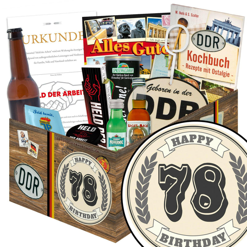 78 Zahl - Geschenkset Ostpaket "Männer Box" - Ossiladen I Ostprodukte Versand