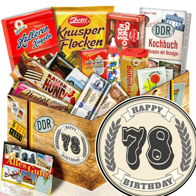 78 Zahl - Süßigkeiten Set DDR L - Ossiladen I Ostprodukte Versand