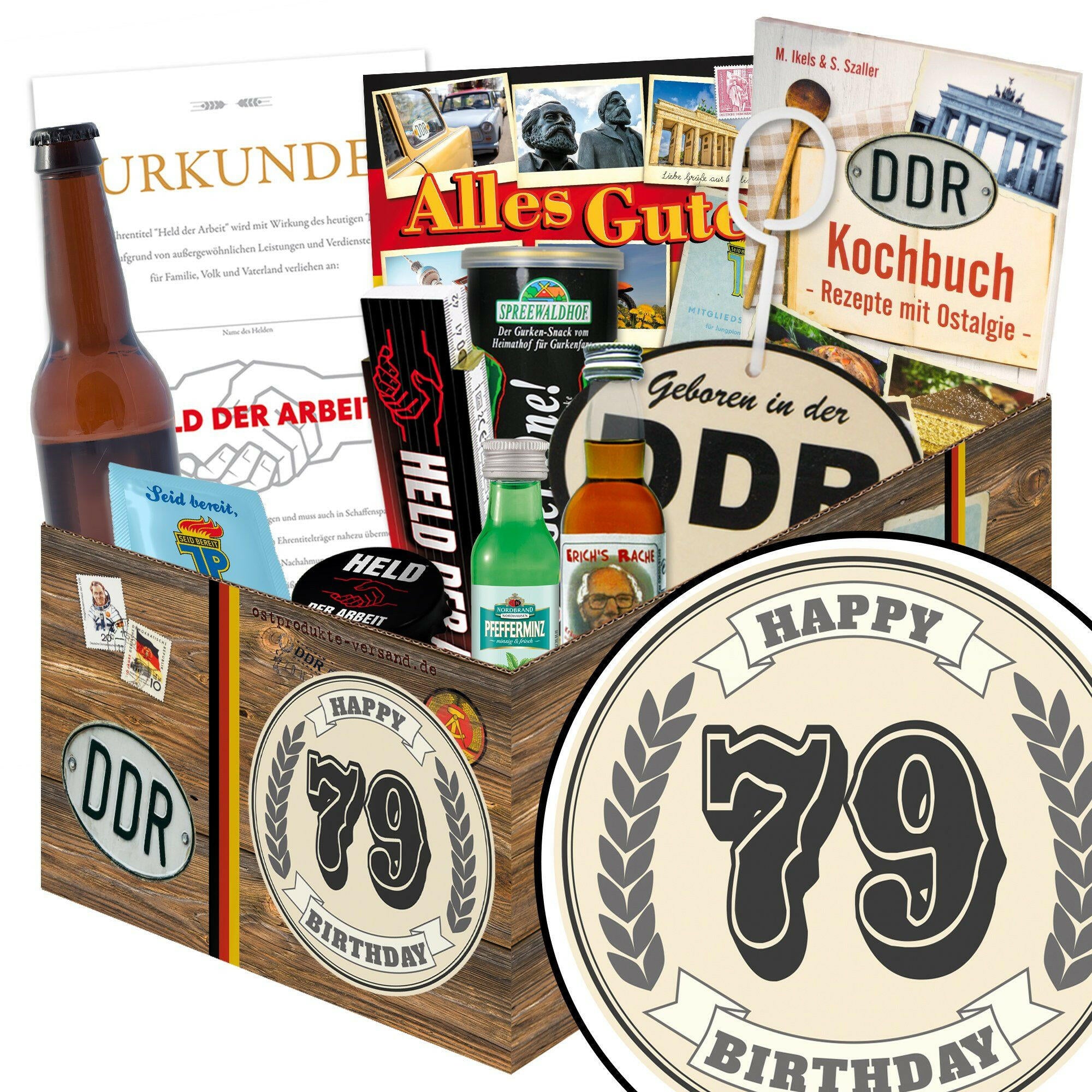 79 Zahl - Geschenkset Ostpaket "Männer Box" - Ossiladen I Ostprodukte Versand
