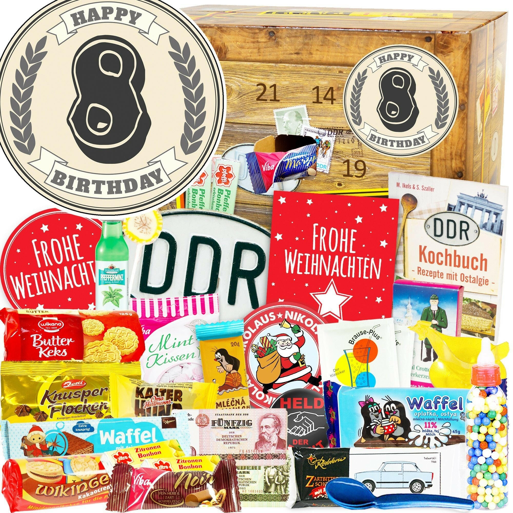 8 Zahl - DDR Adventskalender - Ossiladen I Ostprodukte Versand