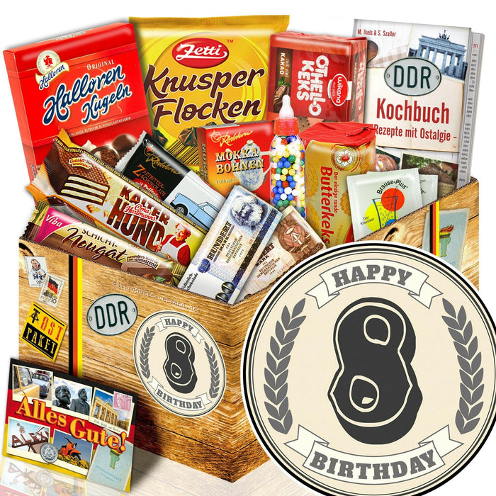 8 Zahl - Süßigkeiten Set DDR L - Ossiladen I Ostprodukte Versand
