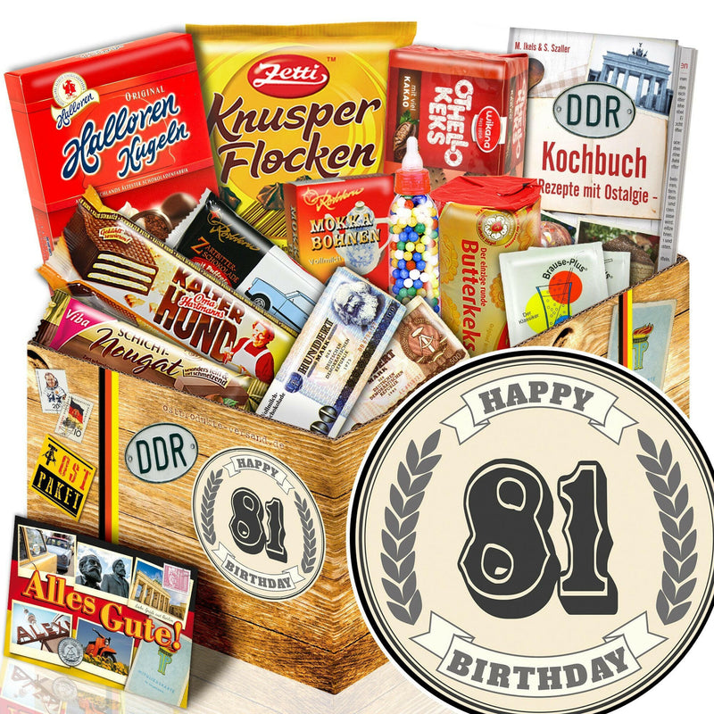 81 Zahl - Süßigkeiten Set DDR L - Ossiladen I Ostprodukte Versand