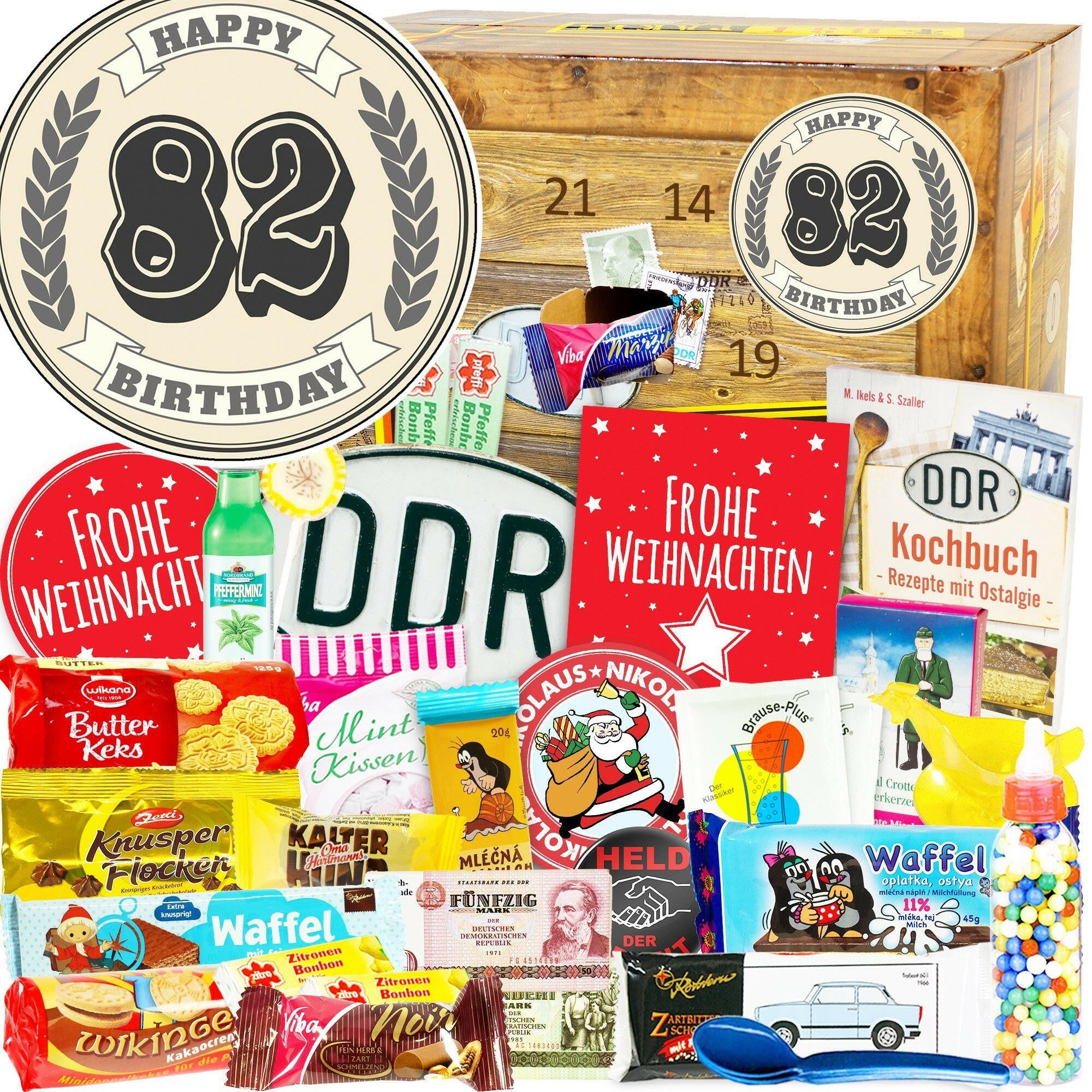 82 Zahl - DDR Adventskalender - Ossiladen I Ostprodukte Versand