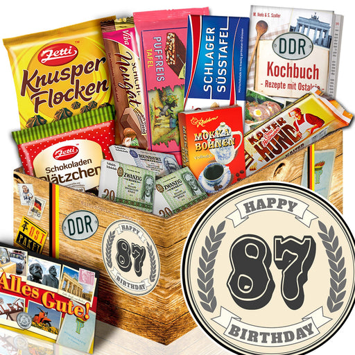 87 Zahl - Geschenkset Ostpaket "Schokoladenbox M" - Ossiladen I Ostprodukte Versand