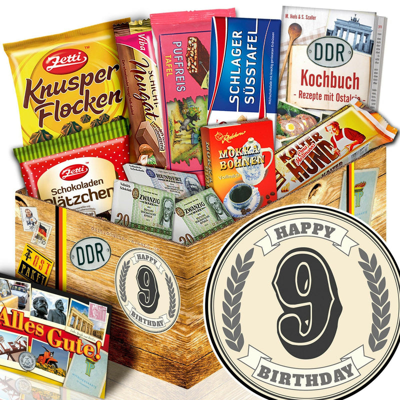 9 Zahl - Geschenkset Ostpaket "Schokoladenbox M" - Ossiladen I Ostprodukte Versand