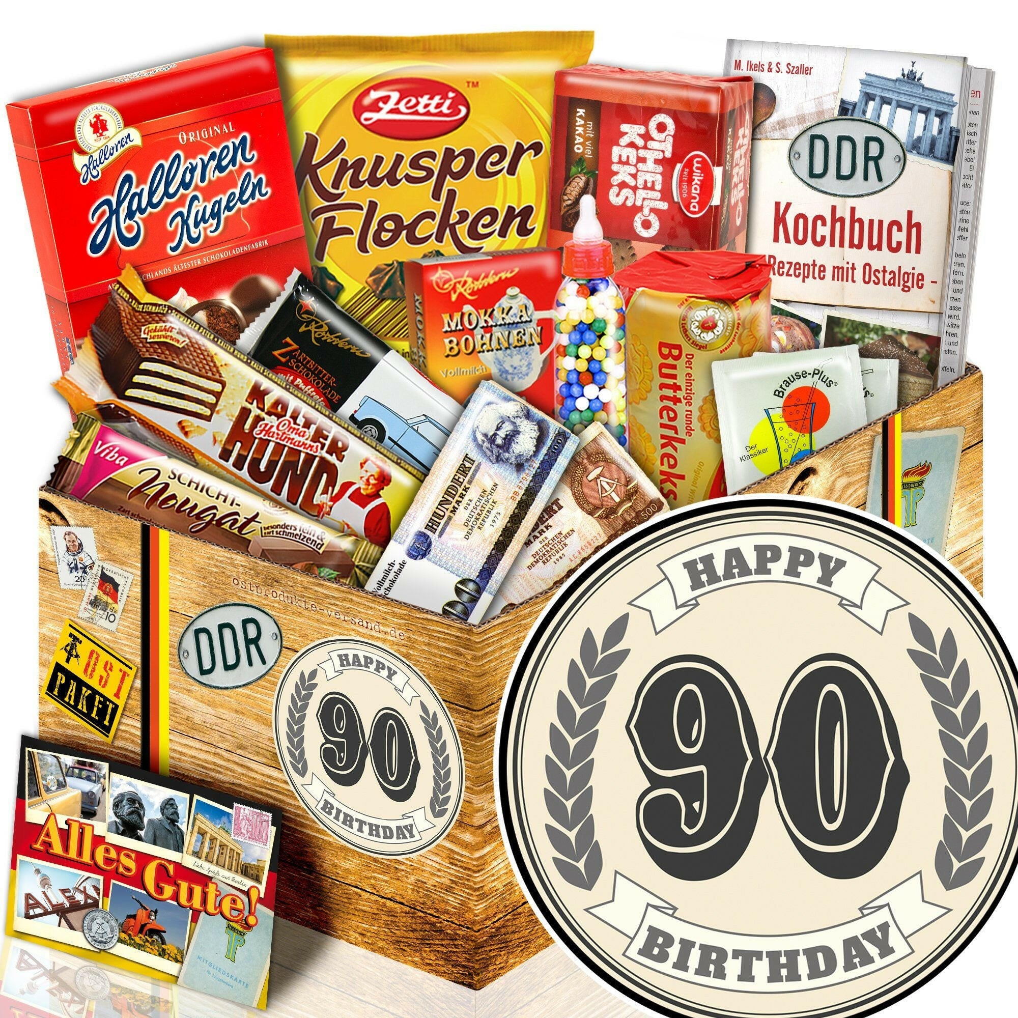90 Zahl - Süßigkeiten Set DDR L - Ossiladen I Ostprodukte Versand