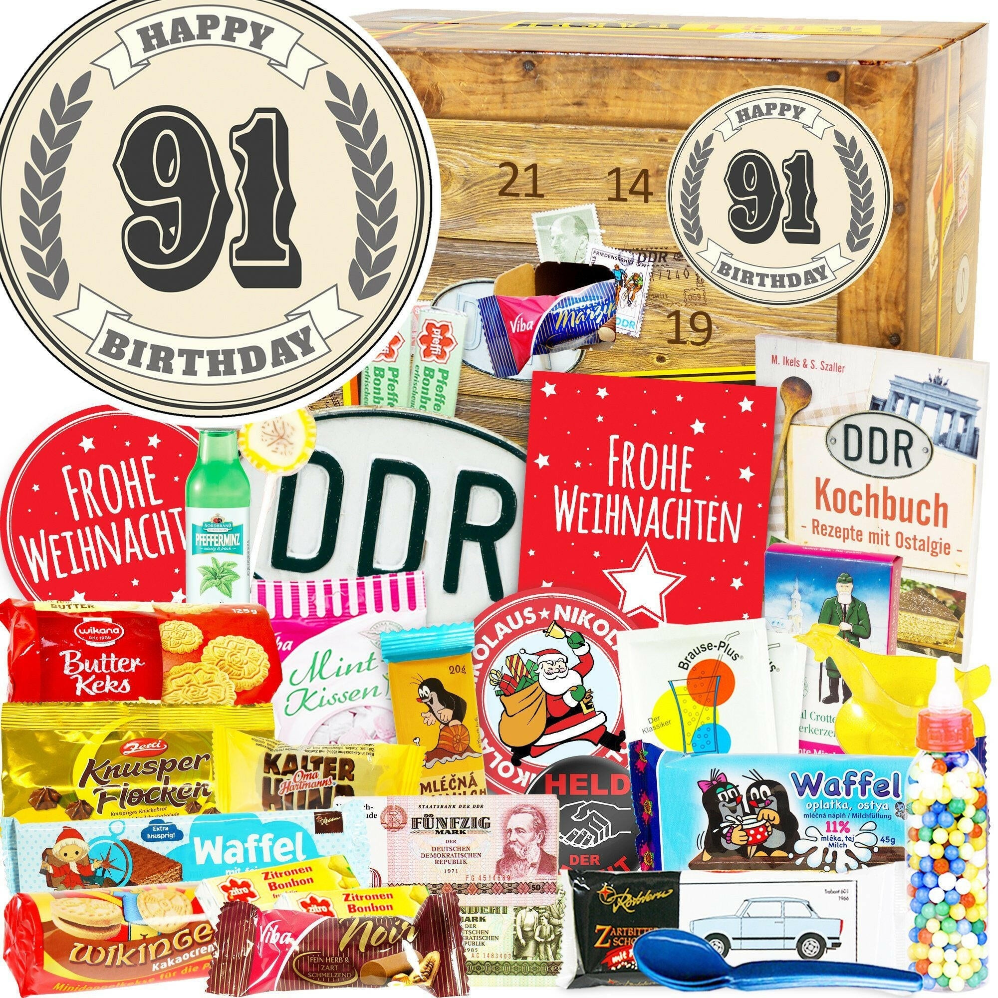 91 Zahl - DDR Adventskalender - Ossiladen I Ostprodukte Versand