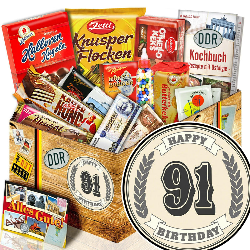 91 Zahl - Süßigkeiten Set DDR L - Ossiladen I Ostprodukte Versand