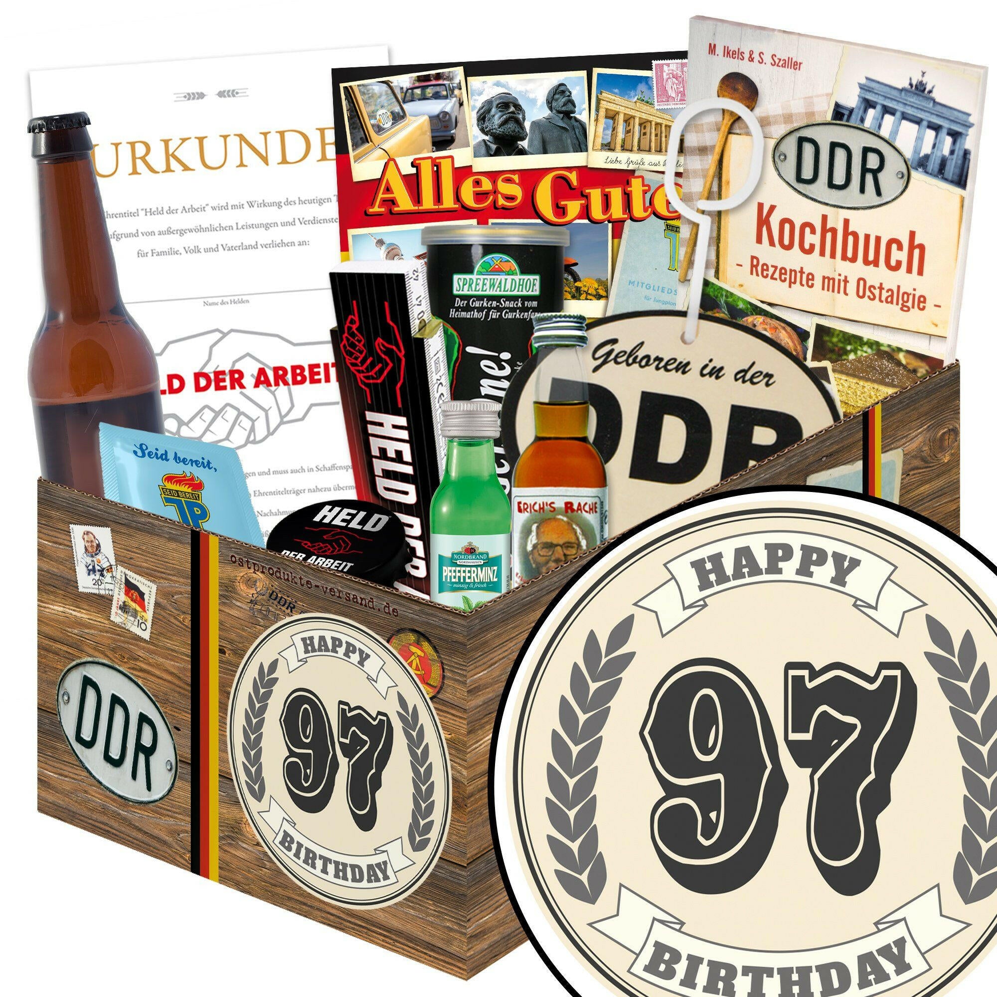 97 Zahl - Geschenkset Ostpaket "Männer Box" - Ossiladen I Ostprodukte Versand