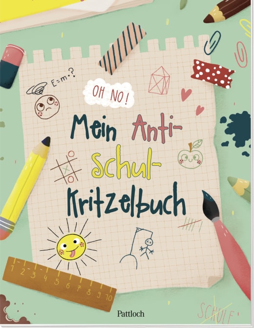 Mein Anti-Schul-Kritzelbuch - Eintragbuch - 48 Seiten
