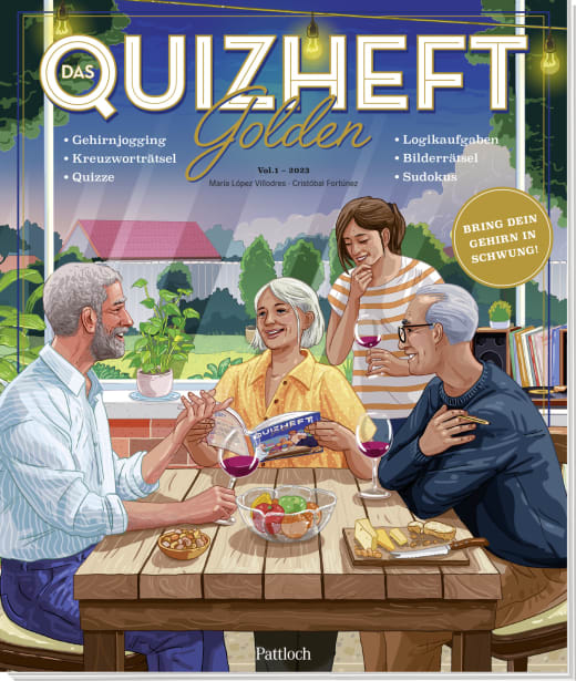 Das Quizheft - Golden - Broschur - 80 Seiten
