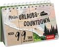 Mein Urlaubscountdown (Landkarte) - Spiralaufsteller - 26 Seiten