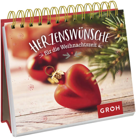 Herzenswünsche für die Weihnachtszeit - Spiralaufsteller - 52 Seiten