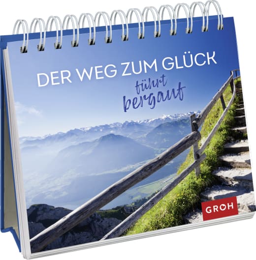 Der Weg zum Glück führt bergauf - Spiralaufsteller - 144 Seiten