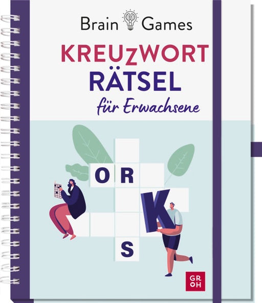 Brain Games - Kreuzworträtsel für Erwachsene - Eintragbuch HC - 144 Seiten