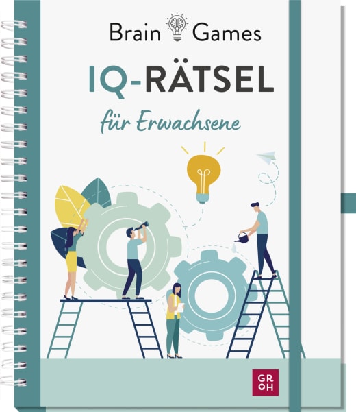 Brain Games - IQ-Rätsel für Erwachsene - Eintragbuch HC - 144 Seiten