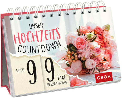 Unser Hochzeits-Countdown - Spiralaufsteller - 26 Seiten
