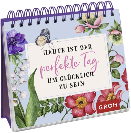 Heute ist der perfekte Tag, um glücklich zu sein - Spiralaufsteller - 144 Seiten