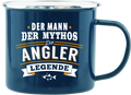 Emaille Becher / Tasse Angler "Der Mann Der Mythos" - Ossiladen I Ostprodukte Versand