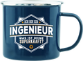 Emaille Becher / Tasse Ich bin ein Ingenieur "Was ist deinen Superkraft?" - Ossiladen I Ostprodukte Versand