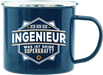 Emaille Becher / Tasse Ich bin ein Ingenieur "Was ist deinen Superkraft?" - Ossiladen I Ostprodukte Versand