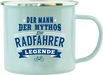 Emaille Becher / Tasse Die Radfahrer Legende - "Der Mann Der Mythos" - Ossiladen I Ostprodukte Versand