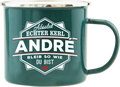 Emaille Becher / Tasse "André - Bleib so wie du bist" - Ossiladen I Ostprodukte Versand