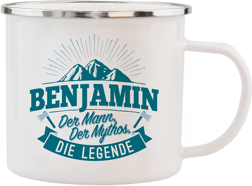 Emaille Becher / Tasse Benjamin "Die Legende" - Ossiladen I Ostprodukte Versand