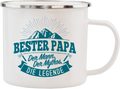 Emaille Becher / Tasse "Bester Papa" - Ossiladen I Ostprodukte Versand